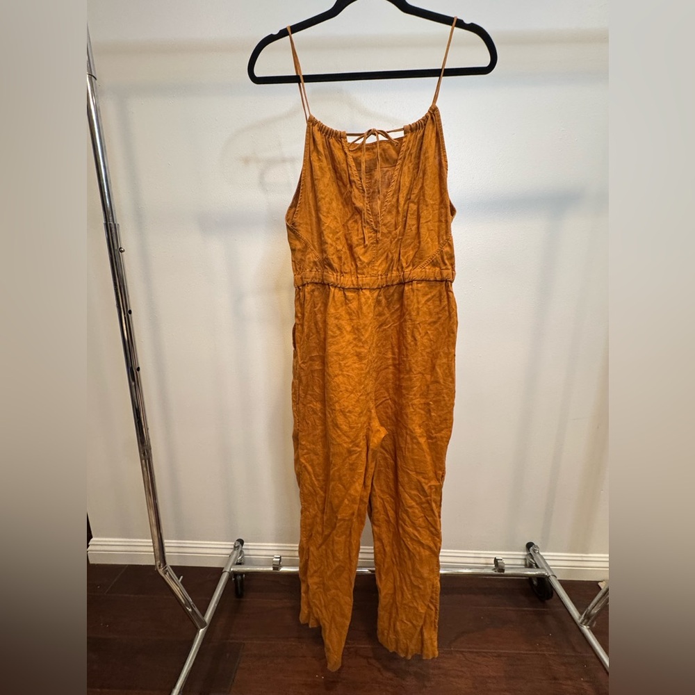 Everlane Shoestring Linen Jumpsuit